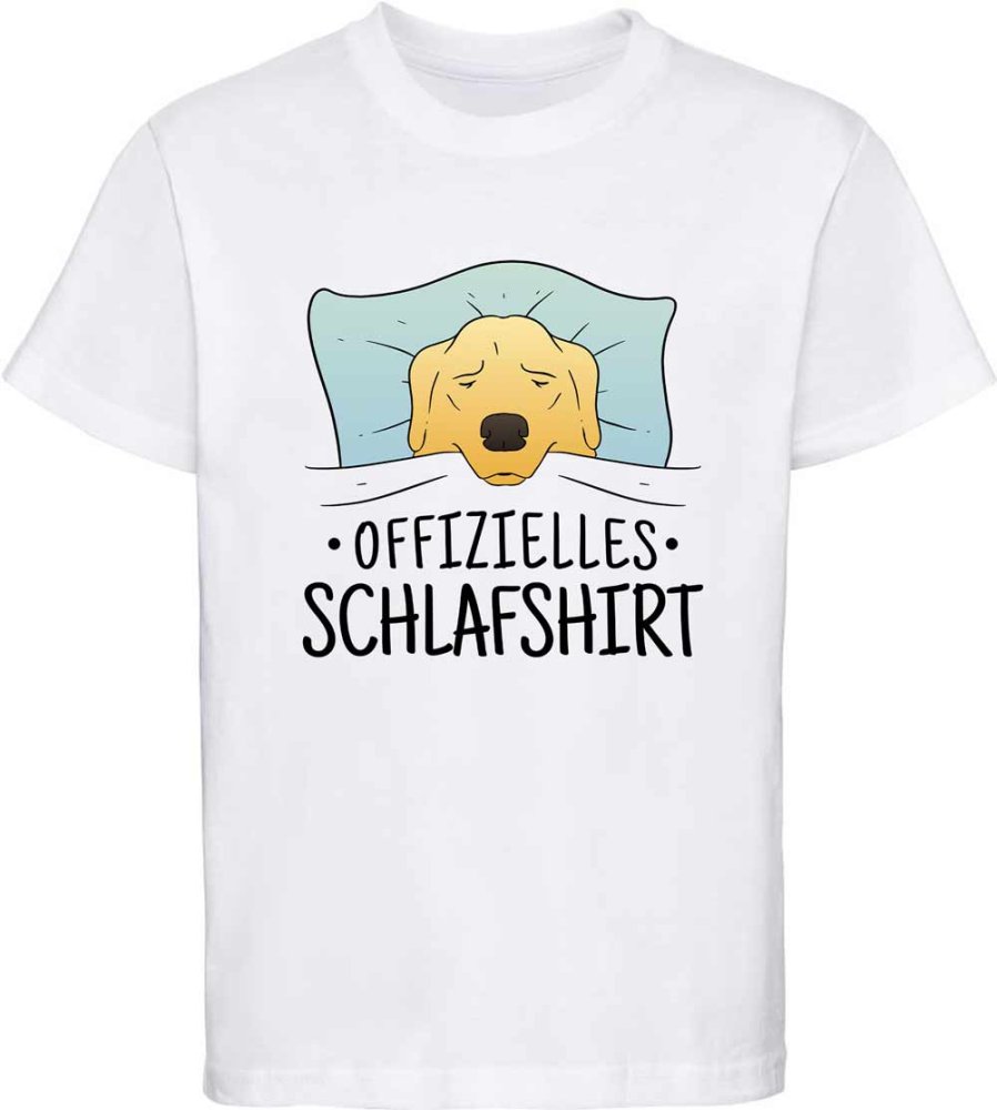 Kinder T-Shirt Offizielles Schlafshirt Hund